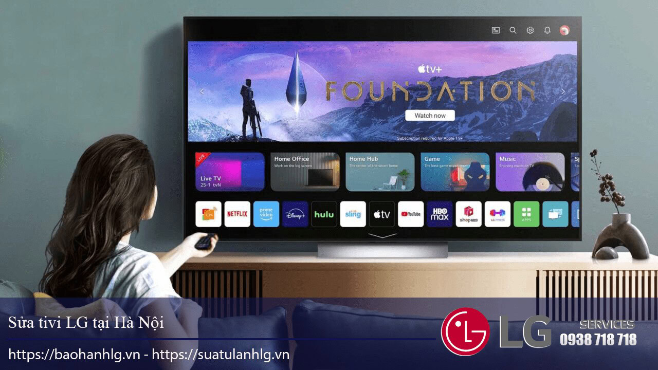 LG TV warranty service in Hanoi, repair, and maintenance for LG televisions, authentic support for LG TV foundation and guarantee, professional LG TV repair assistance in Hanoi.