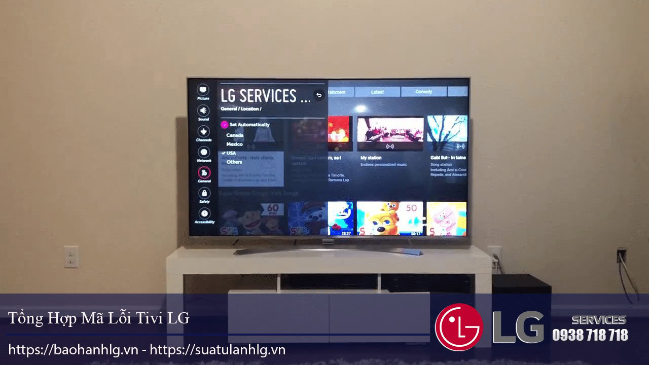 LG TV troubleshooting and repair services for LG televisions at Bao Han HLG. Expert LG TV technical support, warranty repairs, and maintenance available for all LG TV models.