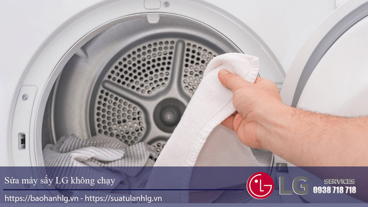 Clothes being dried in an LG washing machine, highlighting LG washing machine repair and maintenance services.